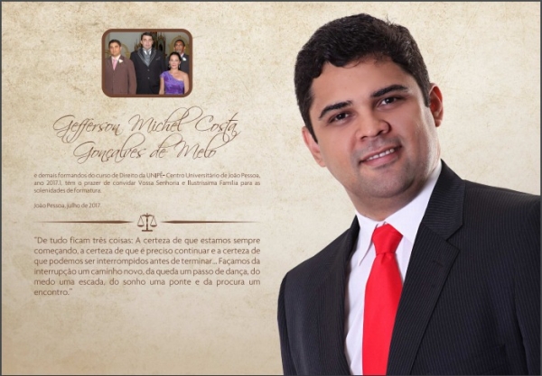 Formatura Direito 2017.1 - Gefferson Michel