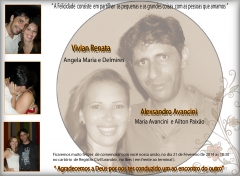 Vivian e Alex Celebram Casamento