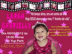 Aniversario 1 Aninho Larah Gabrielly